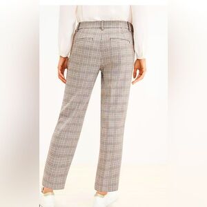 Riviera Slim Pants in Plaid | size 0 | LOFT